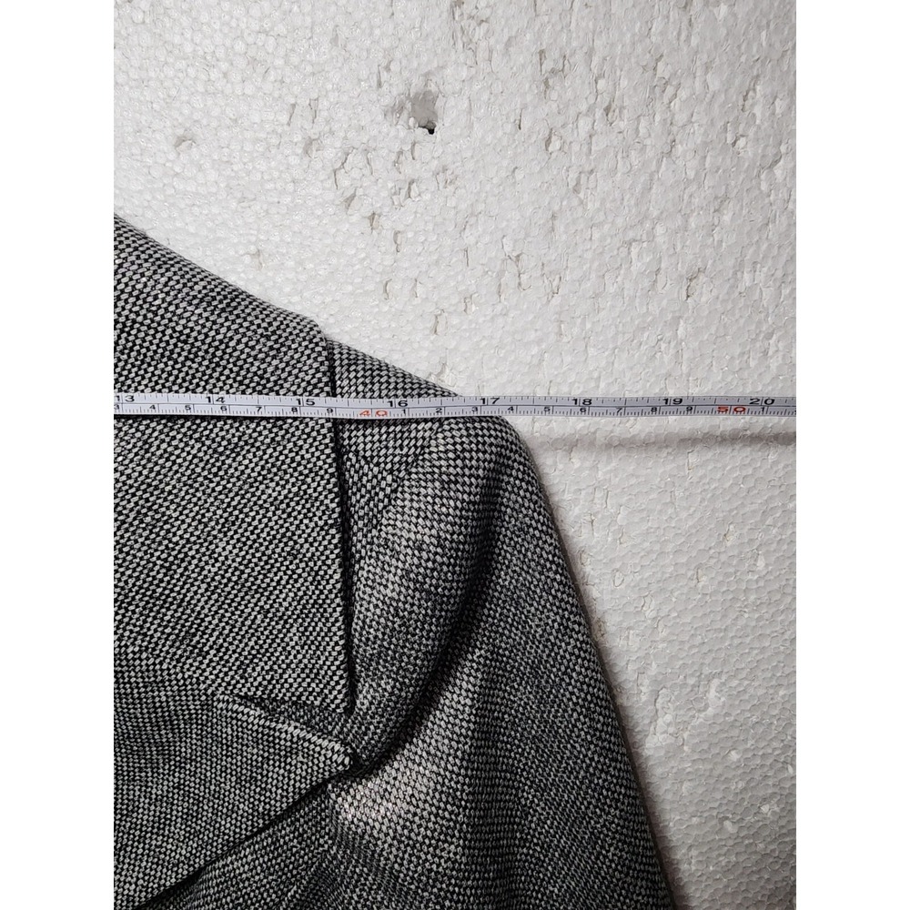 Ann Klein Suit Womens Size 12 Gray Two Button Jacket Blazer Work Career Formal - Picture 11 of 14